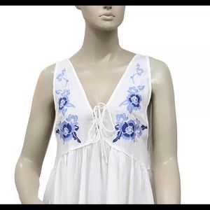 Free People Dresses - Free People 'Aida' White Embroidered Swing Dress Free People Dresses - Free People 'Aida' White Embroidered Swing Dress